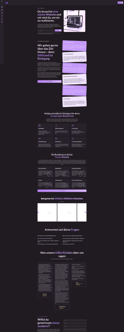 Screenshot neue Website