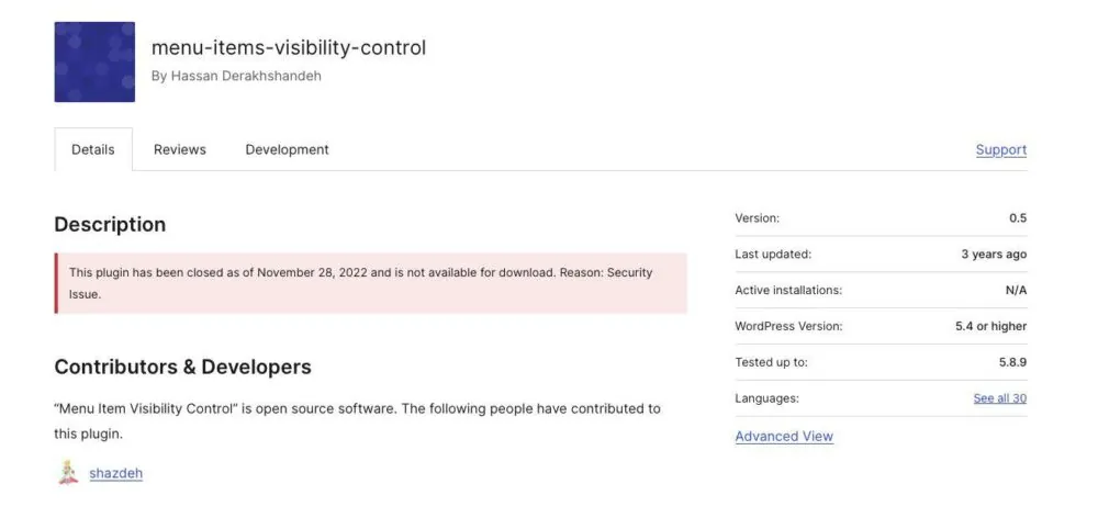 Ein Plugin, dass zum Zeitpunkt dieses Artikel bereits veraltet ist und dann am Ende aus dem Repository entfernt wurde.