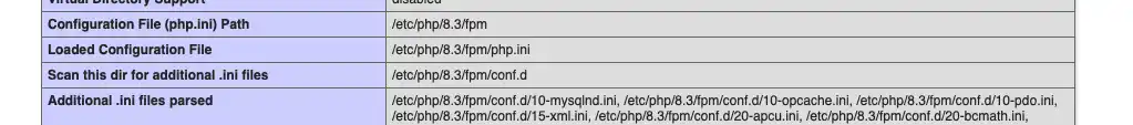 php,ini Einstellungen prüfen